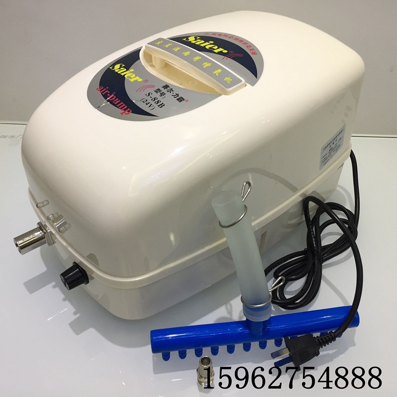 赛尔s-88b 88交直流增氧机充电式气泵12孔145-180w养殖养鱼泵批发