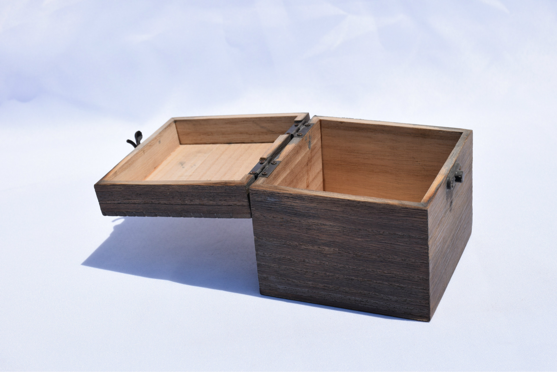 复古木质正方形包装木盒茶叶盒桐木盒厂家定制桐木木盒子