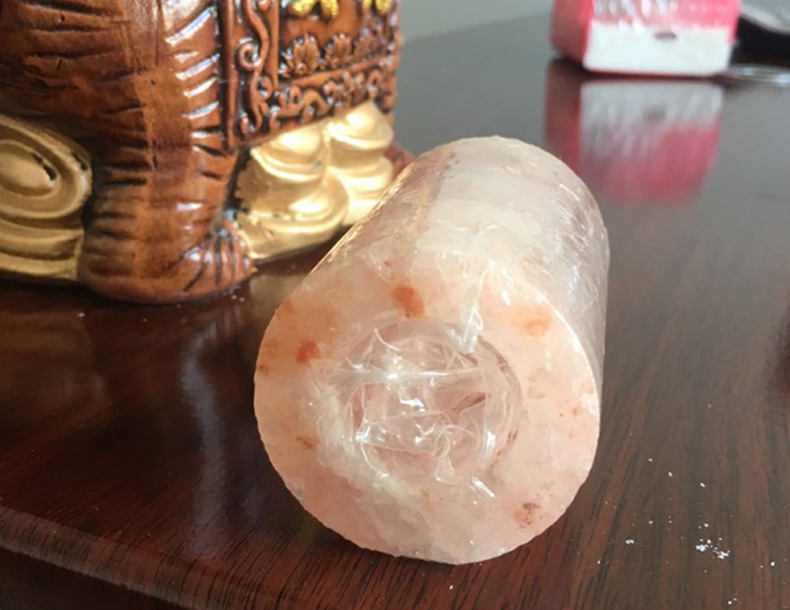 工厂定制时尚圆柱形灯罩床头小夜灯灯罩喜马拉雅水晶盐灯灯罩批发