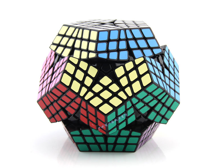 圣手六阶五魔方黑色 6阶5魔方十二面异型高难度智力玩具批发