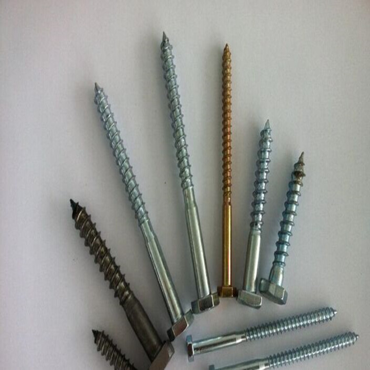 六角头木螺丝 木螺栓 家具螺丝