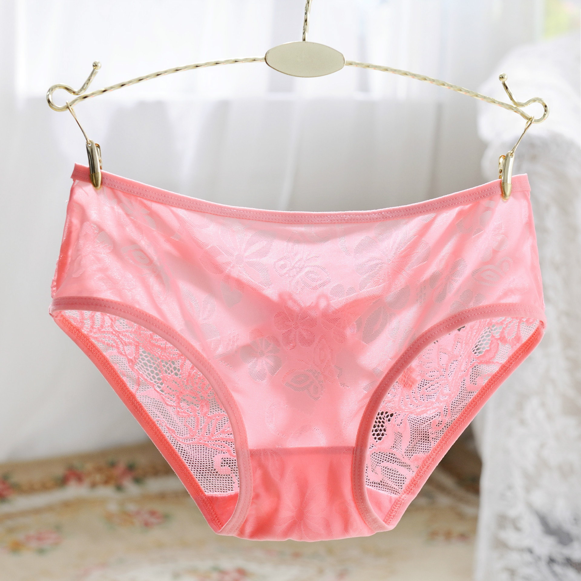 【新款】厂家直销性感镂空细带交叉性感蕾丝内裤 冰丝女士内裤女