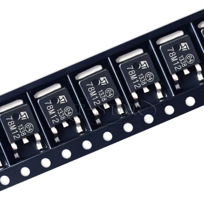 贴片三端稳压管 78m12 l78m12cdt to-252 线性 12v 0.5a st 先科