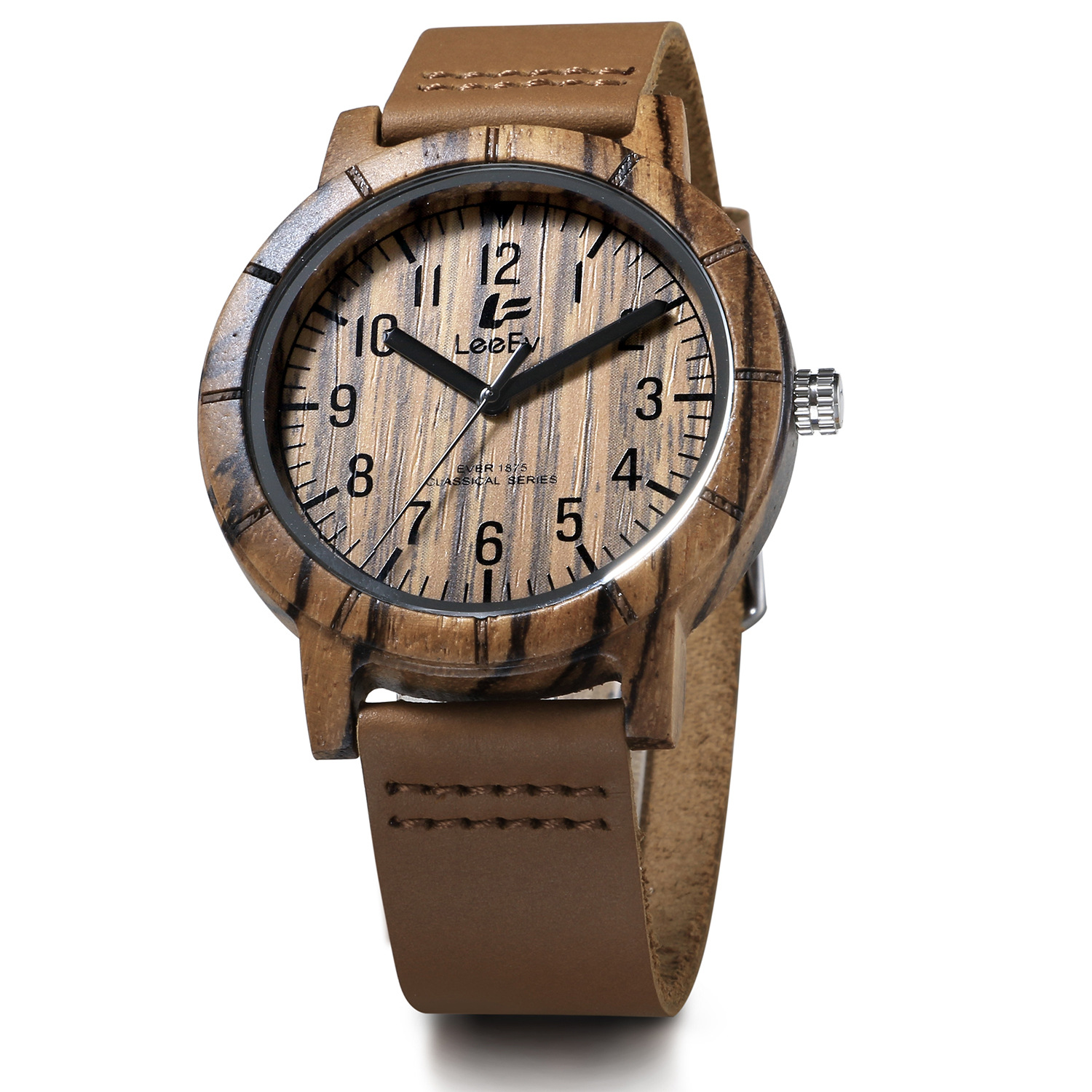 新款皮带木表时尚装饰木制手表石英木表檀木手表木纹木表一件代发