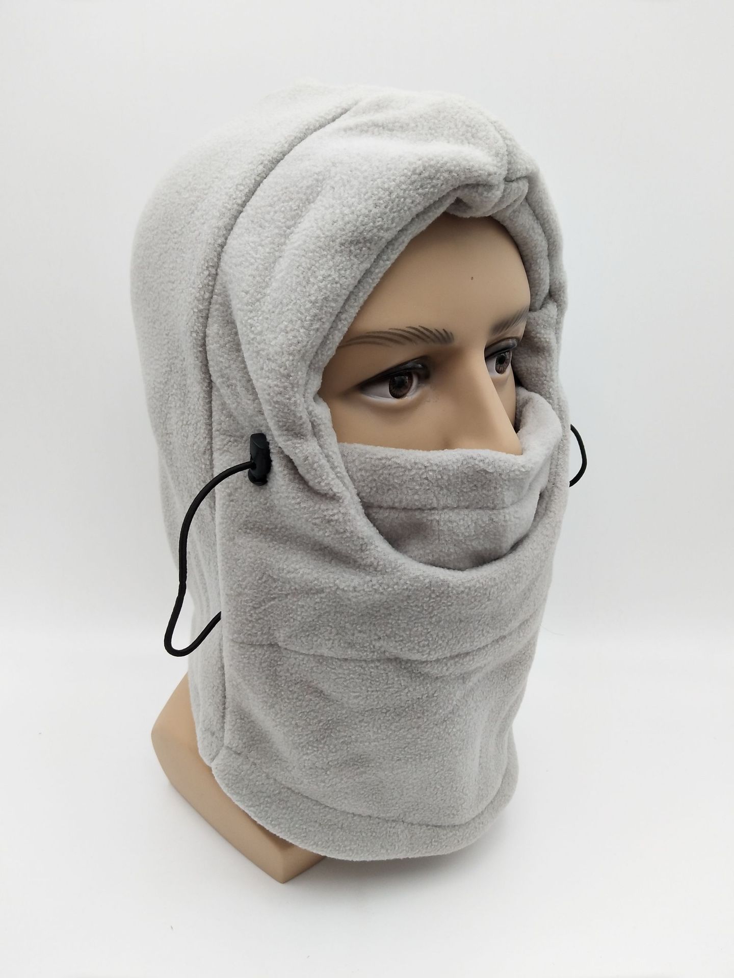 冬季户外骑行防风飞虎帽抓绒头套帽子面罩加厚保暖风雪帽口罩