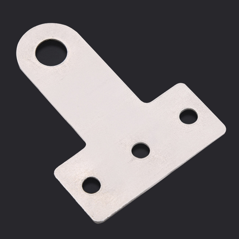 厂家直销 不锈钢吊耳 喷白吊耳连接件t型固定片 加厚直码角码批