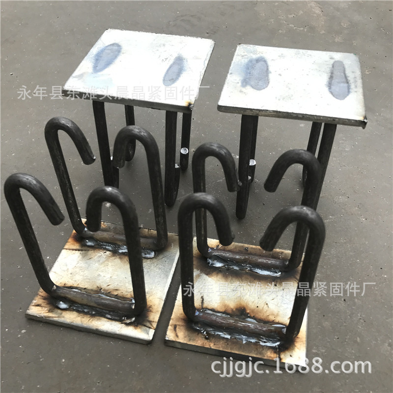 厂家定做太阳能水泥桩基础预埋件光伏预埋件 太阳能固定底座预埋