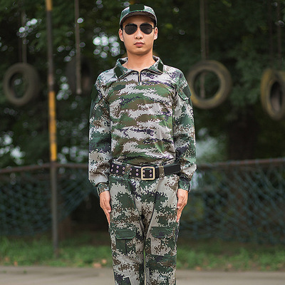 我是特种兵耐磨陆迷彩蛙服 户外休闲紧身长袖青蛙服套装一件代发
