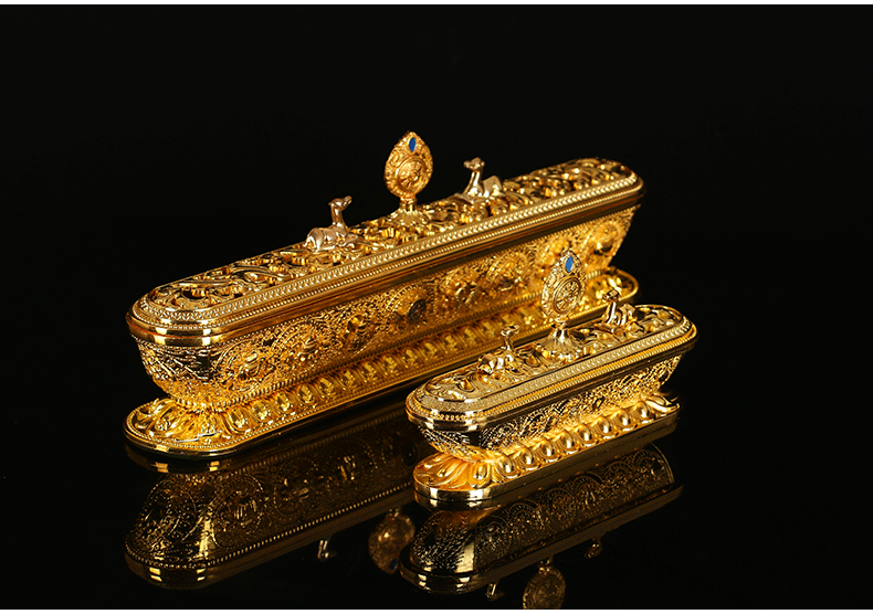 圆通佛具佛教宗教用品三色合金卧香炉佛堂供具薰香炉卧炉