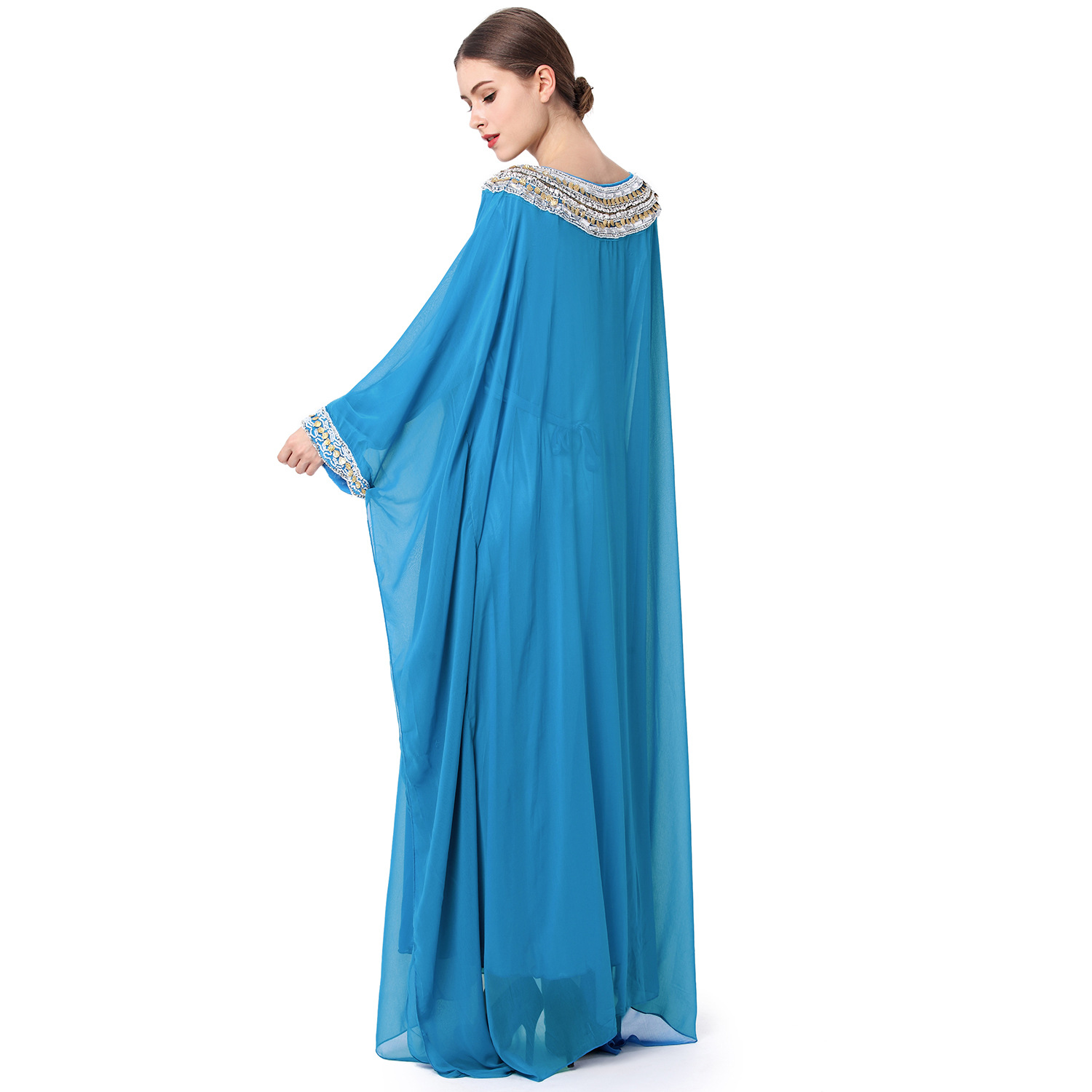 穆斯林女装中东长袍服饰长袖长裙民族速卖通亚马逊爆款成人演出服