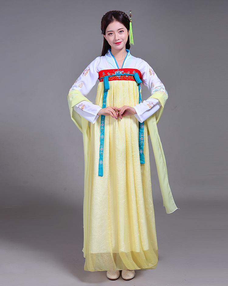 古装服装仙女清新淡雅中国风七仙女古代衣服公主小姐 汉服女成人