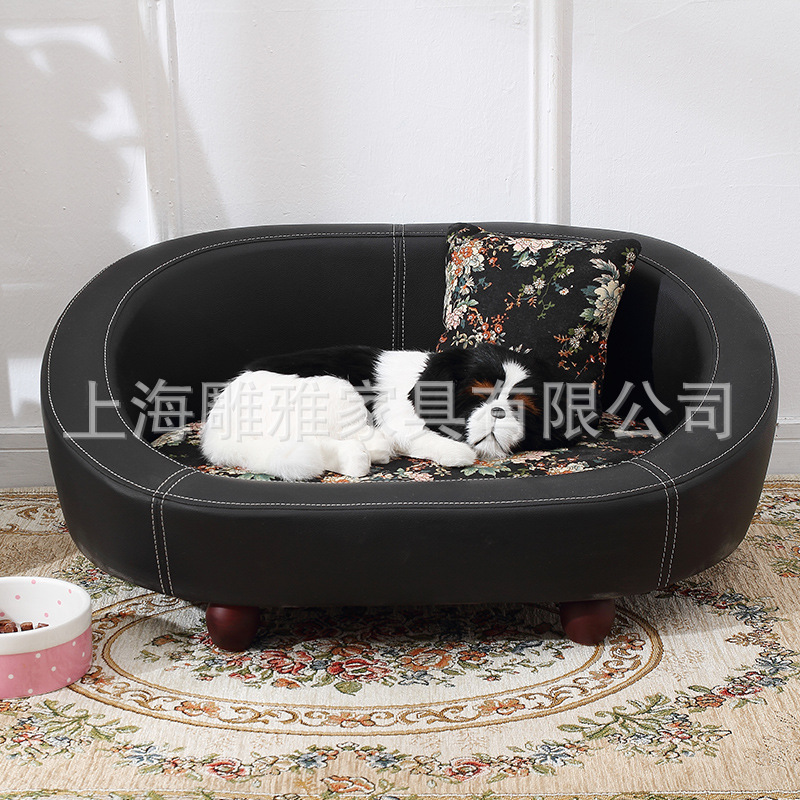 Kennel Creative Removable and Washable Teddy Large Dog Dog Bed Dog House Wooden Pet Sofa Pet Bed Supplies Four Seasons Universal