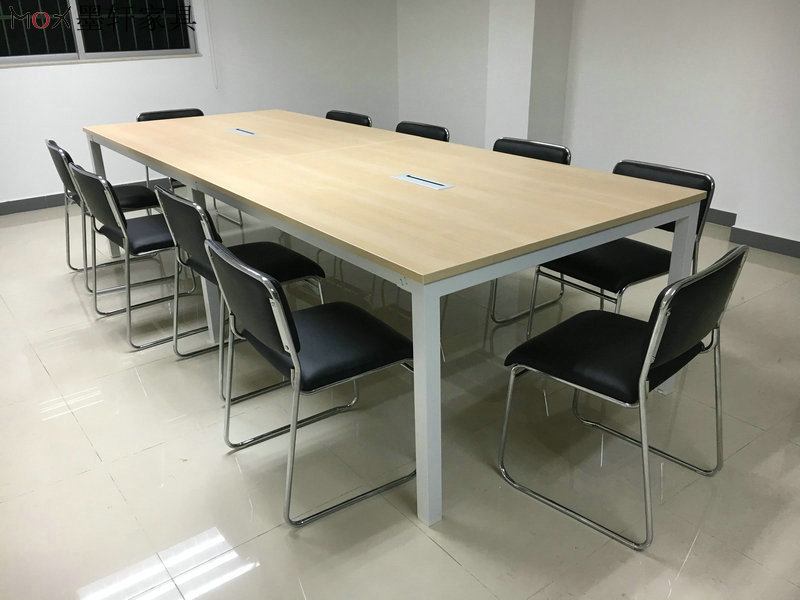 简洁办公台 钢脚的办公桌 钢脚的会议桌d-102