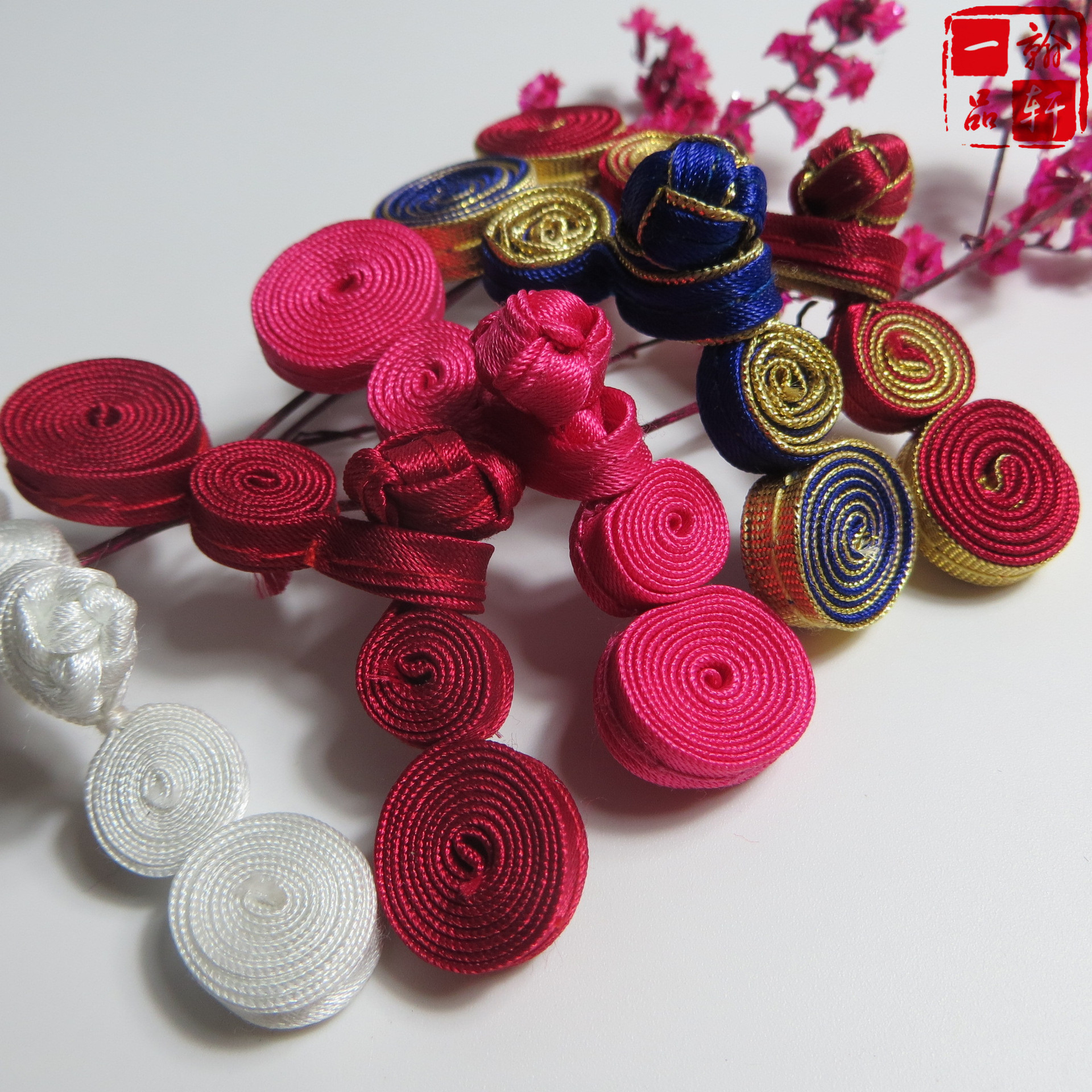 二轮葫芦手工旗袍扣中式手缝盘扣 儿童唐装两轮布扣衣扣装饰