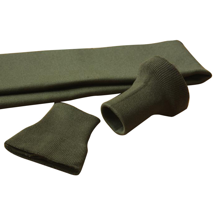 针织小圆筒无缝罗纹袖口防风喇叭医疗羽绒服夹克高弹力螺纹罗口