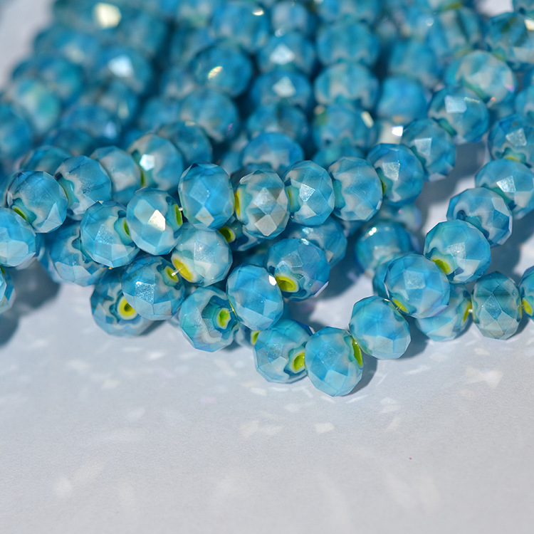 8mm水晶扁珠 一条大约72颗 按条卖 图片色