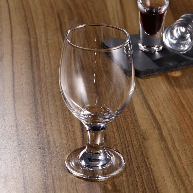 德国工艺无铅玻璃果汁杯啤酒杯水杯矮脚红酒杯gl3010
