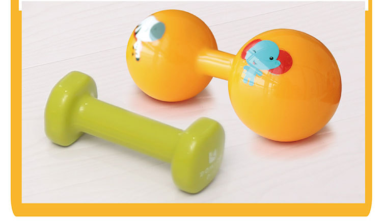 美国费雪新生儿哑铃球宝宝玩具手抓球婴儿球手柄球健身球0901
