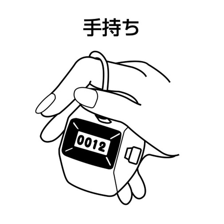 日本亲和shinwa企鹅牌 0-9999 手持型计数器/读数器 75086