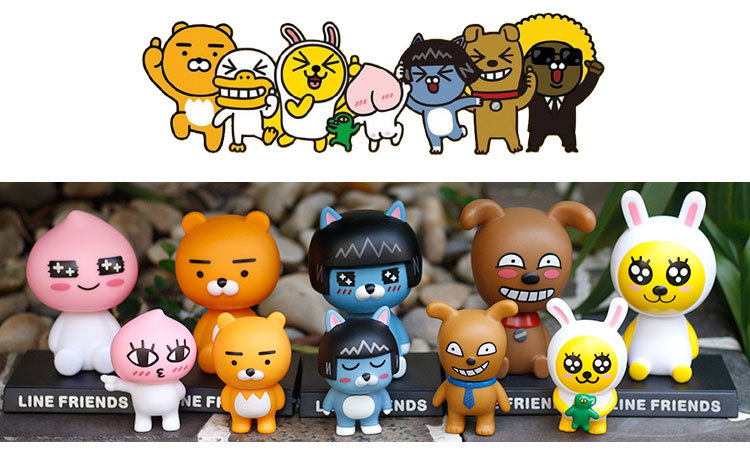 新品卡通line布朗熊可妮兔摇头公仔汽车摆件创意车内饰饰品