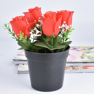 工艺塑料玫瑰花