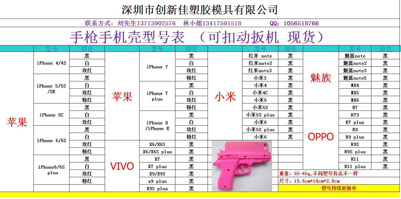 苹果iphone6创新潮流个性壳手枪护套批发plus手机数码周边产品男