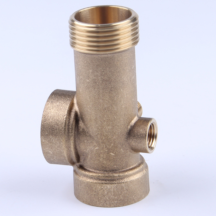 管道全铜接头5通1寸带2分的五通接头转换活接头