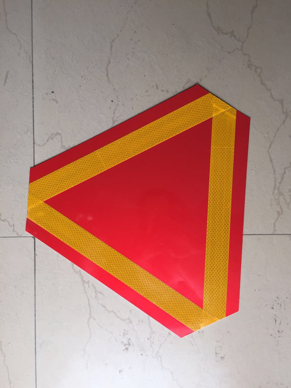 低速板车辆反光尾板 汽车货车尾部标志板 慢速板三角标志铝警示牌