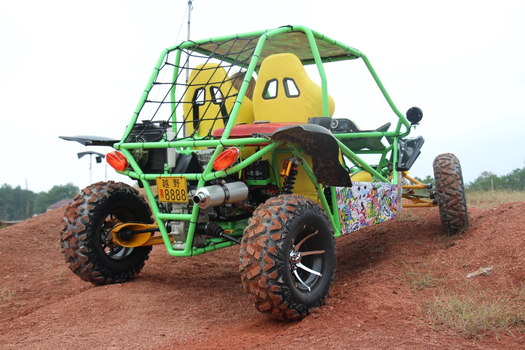 新款四驱 成人双座atv全地形沙滩车越野车卡丁车四轮山地车钢管车