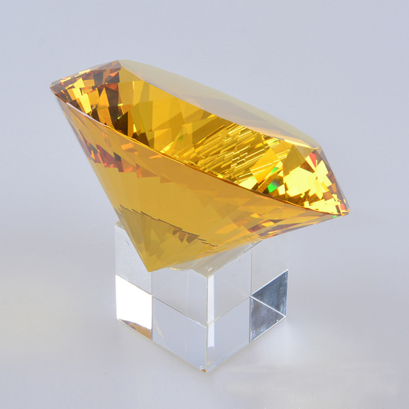 厂家直供水晶钻石底座凹形底托家居装饰品底座个性定制可刻字