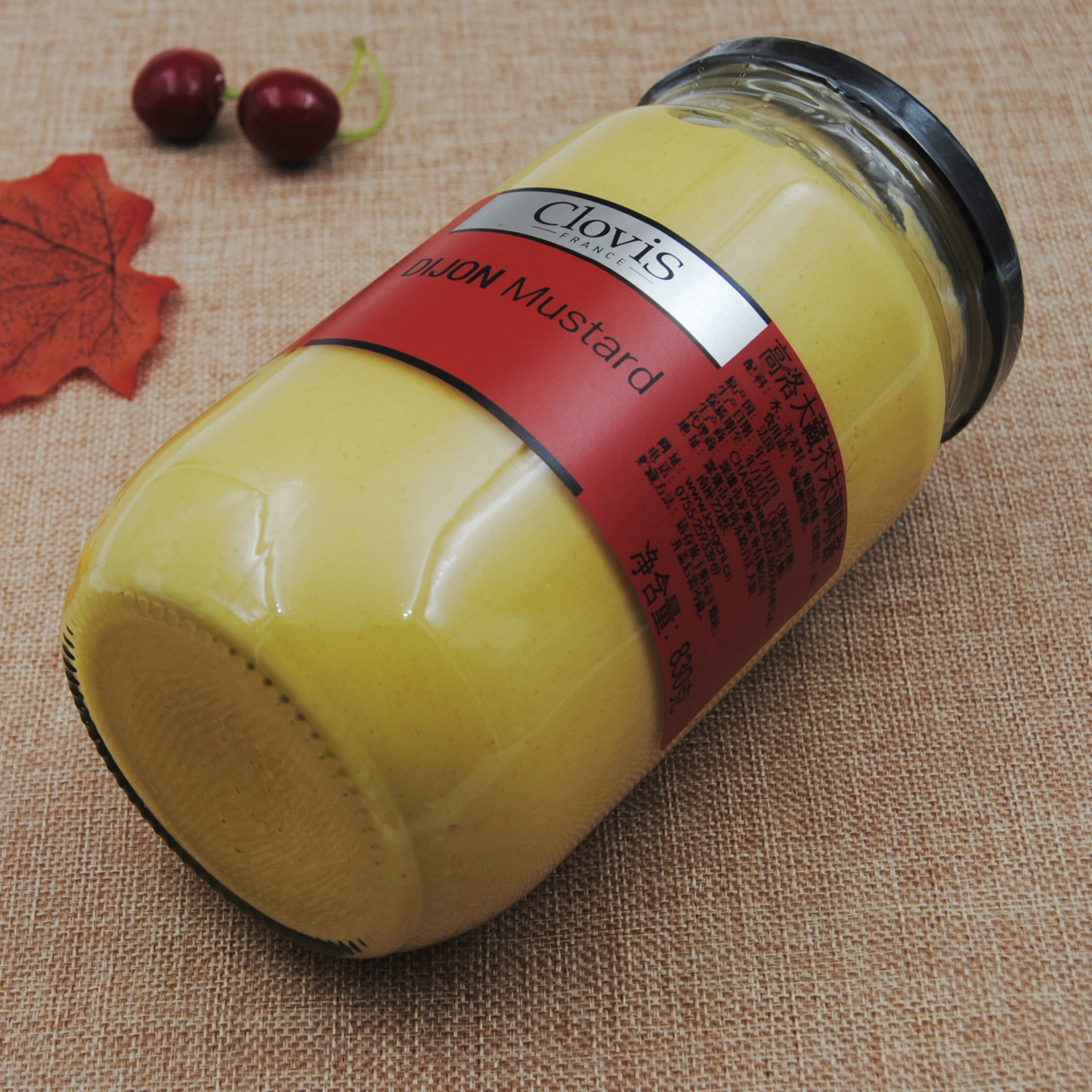 法国进口clovis高洛大藏芥末第戎芥末调味酱法式汉堡法餐调料830g