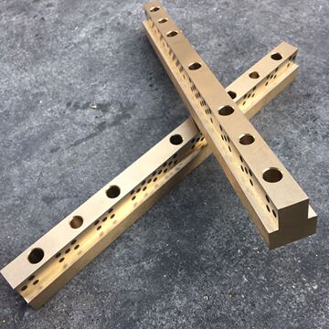 jdb石墨自润滑导轨t型压条 高力黄铜模具耐磨板 非标定做
