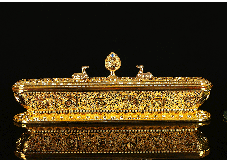 圆通佛具佛教宗教用品三色合金卧香炉佛堂供具薰香炉卧炉