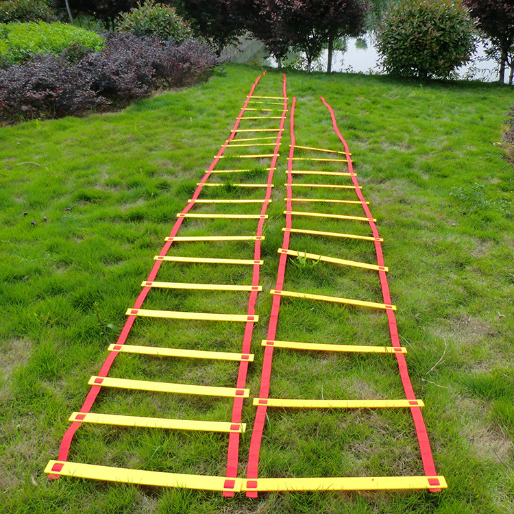 敏捷梯步伐速度梯感统户外运动训练软梯绳梯足球训练体能跳格梯