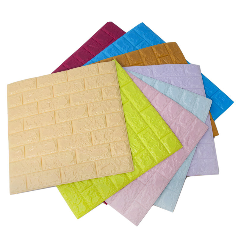 3d立体墙贴 客厅电视背景墙贴自粘砖纹3d墙贴 壁纸墙纸装饰画批发