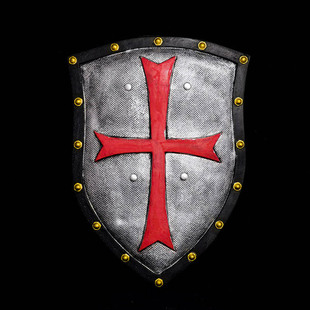 厂家供应红十字架儿童玩具pu盾牌仿真模型 cos动漫表演道具武器