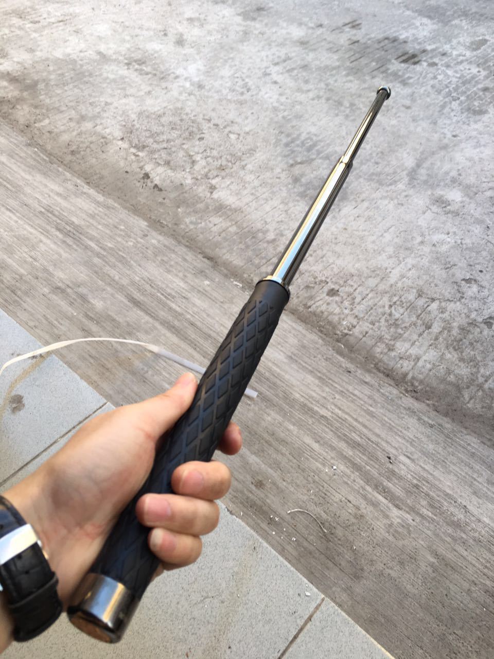 【打弯包退】美国正品511甩棍asp黑鹰伸缩棍三节户外防身武术棍