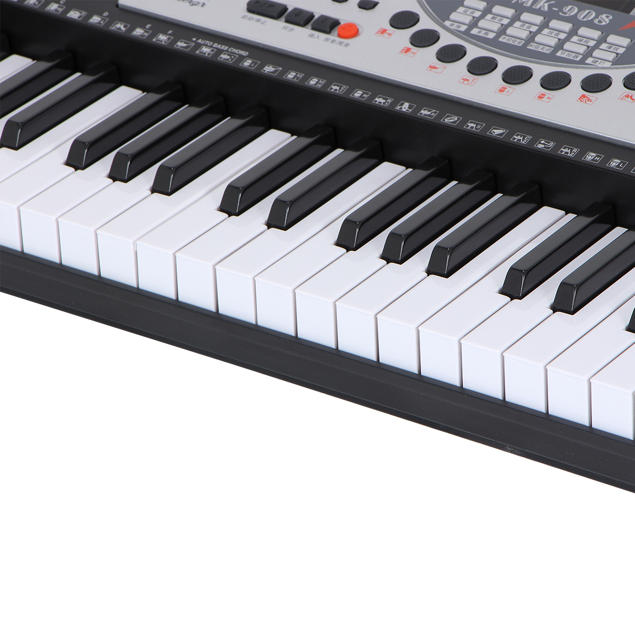 美科mk-908电子琴61键多功能教学型全键盘打击乐和弦功能学生用琴