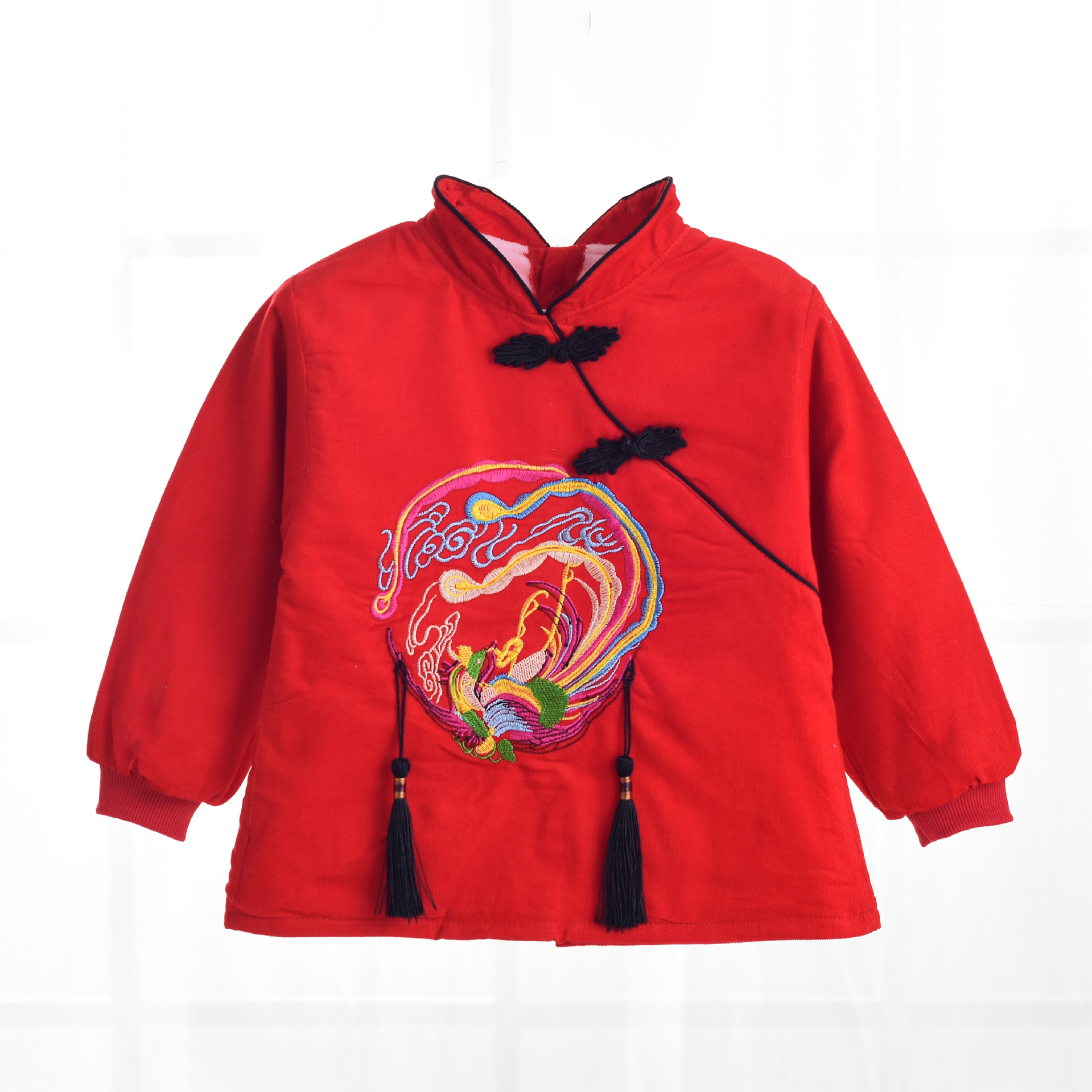 厂家直销儿童名族服中国风儿童唐装2017新款秋冬款儿童喜庆上衣