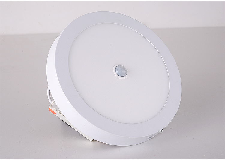 led人体感应面板灯 方形感应楼道灯嵌入式超薄感应灯宽压85-265v