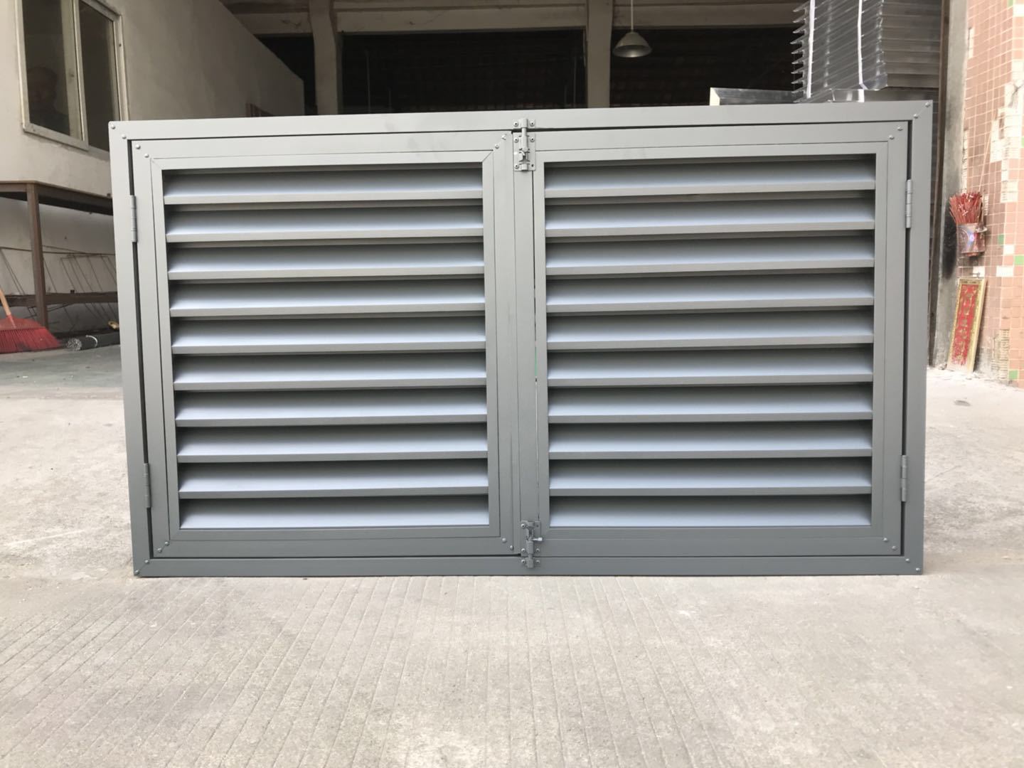 厂家定做铝合金百叶窗通风百叶窗外墙防雨百叶窗防雨百叶风口