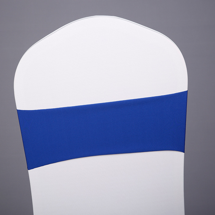 厂家直销婚庆宴会椅背装饰无扣弹力箍带椅背花免系蝴蝶结