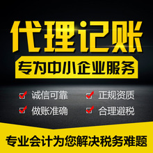 公司注册代理记账 代理做账报税专业会计师做账记账 提供会计服务