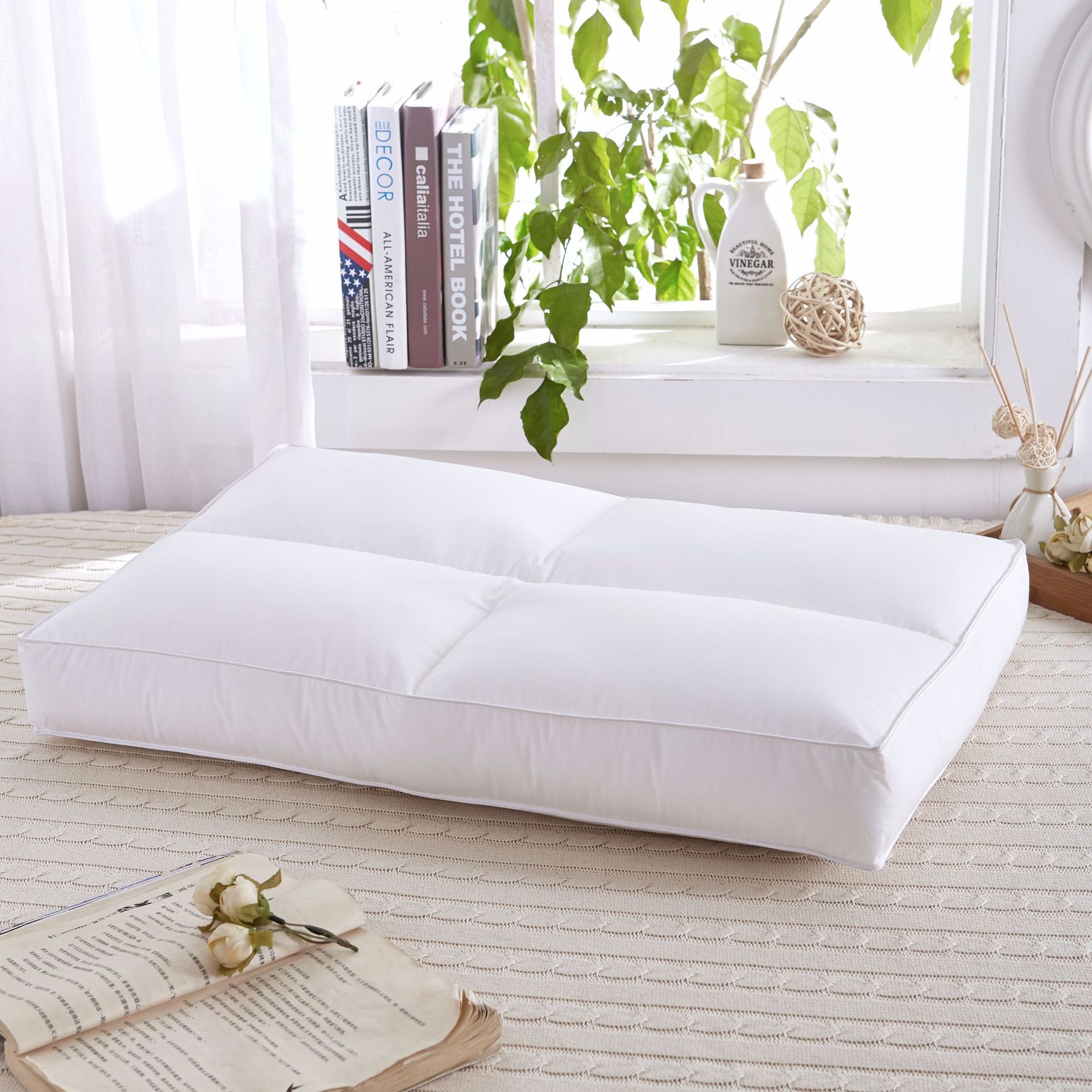 家纺床上用品定做新款时尚全棉枕芯 透气柔软舒适枕头 纯棉枕芯厂