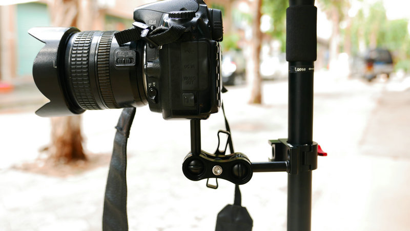 单反相机魔术手臂万向监视器支架7寸怪手热靴球头多变 小怪手