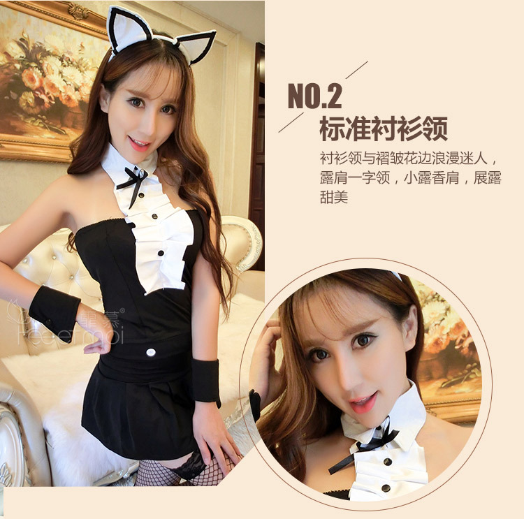 霏慕成人情趣内衣女式猫女郎套装性感睡裙制服诱惑睡衣外贸7956