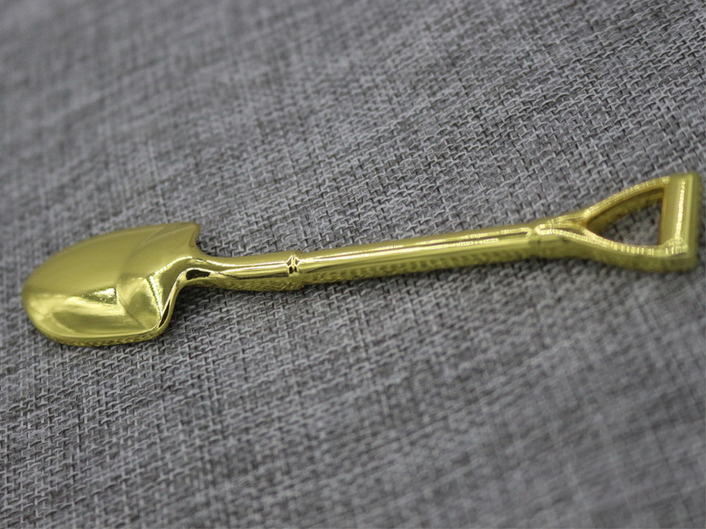 工艺礼品台湾小铲子纪念助孕金铲子小号金属厂家可定制文字图案