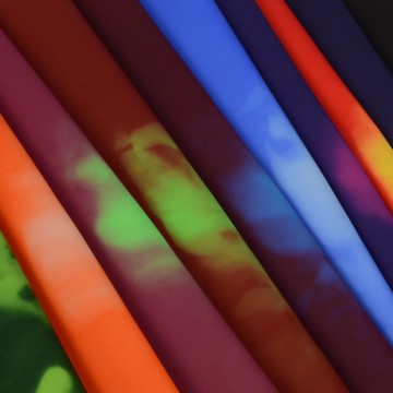 8 温变皮 光变皮 温光变服饰工艺品变色皮革面料