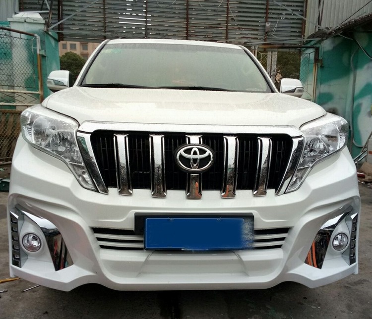 丰田普拉多改装wald大包围 霸道包围 普拉多2700改装前杠中网后唇