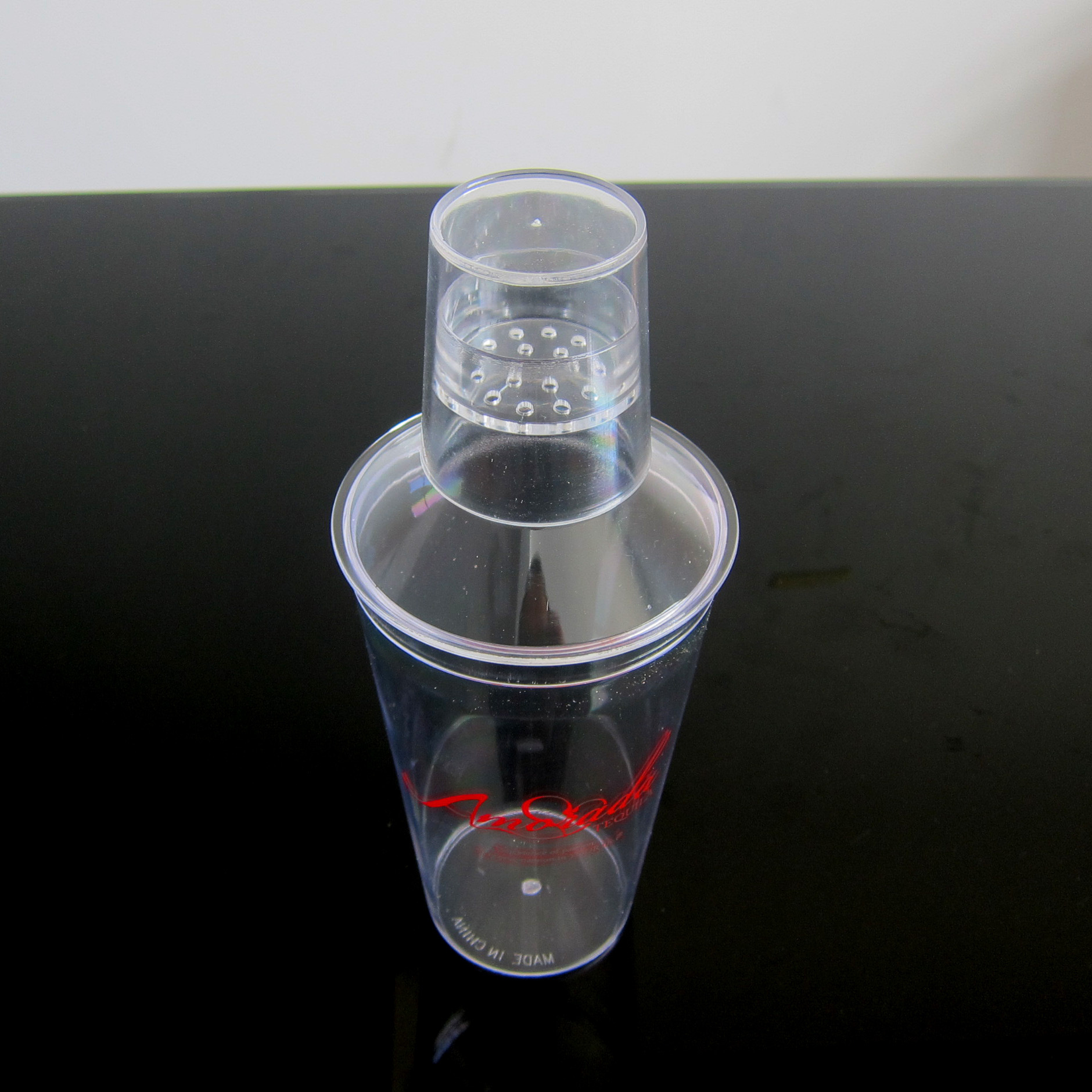 工厂供应500ml摇酒器 塑料 雪克壶 酒吧专用16oz塑料雪克杯